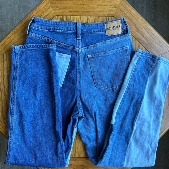 *HOLLISTER* Junior's Patchwork Denim Jeans Size 3 - Picture 11 of 13